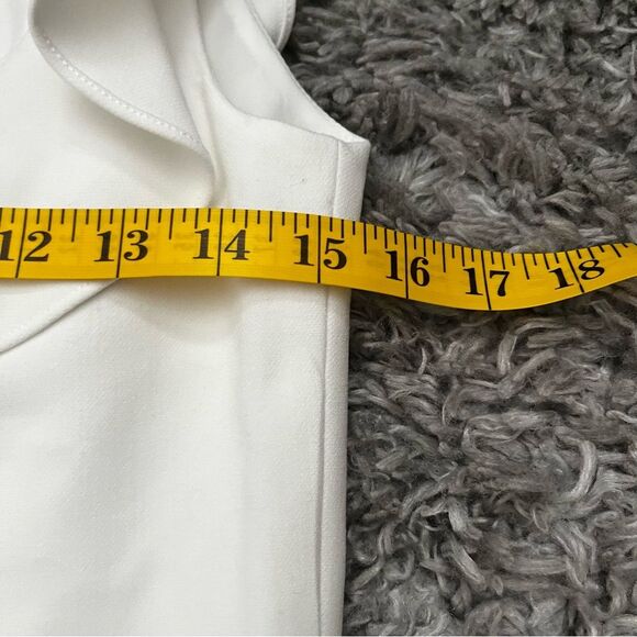 French connection white ruffle dress size 8 - Picture 5 of 6